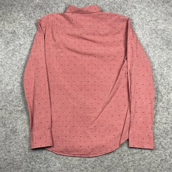 Banana Republic Soft Wash Slim Fit Shirt Mens‎ Small Pink Bowtie AOP Button Up - Picture 6 of 7